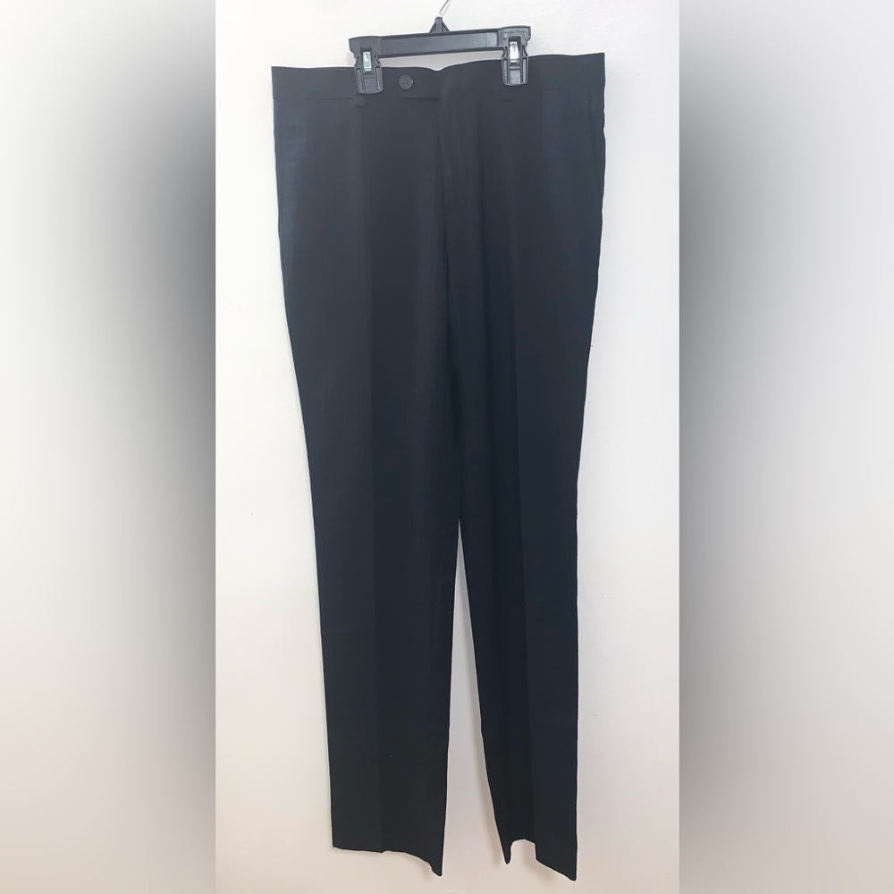 Marc New York Black/Blue Checked Print Dress Pants Size 16